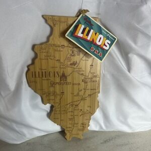 Totally Bamboo Destination Illinois Serving and Cutting Board